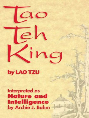 cover image of Tao Teh King